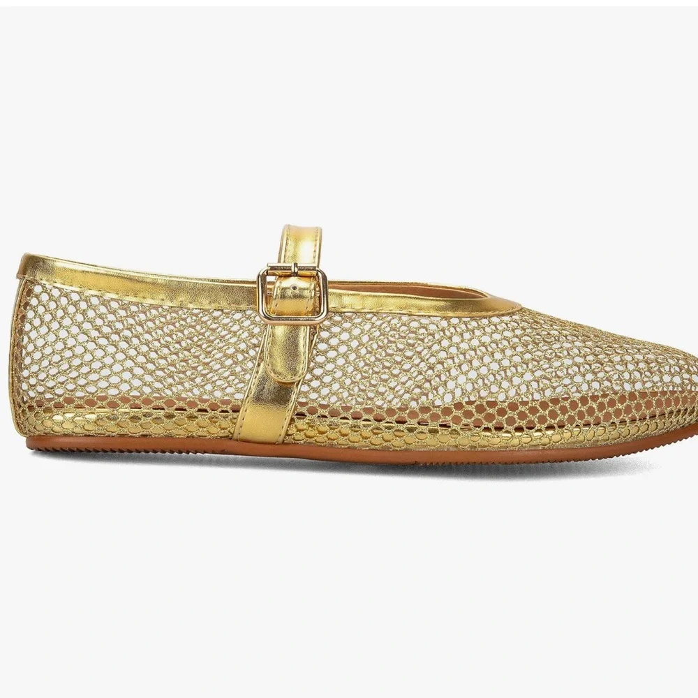 Arqa Buckled Straps Golf Mesh Mary Jane Flat Casual Low Heels Size 11 New - Picture 7 of 7